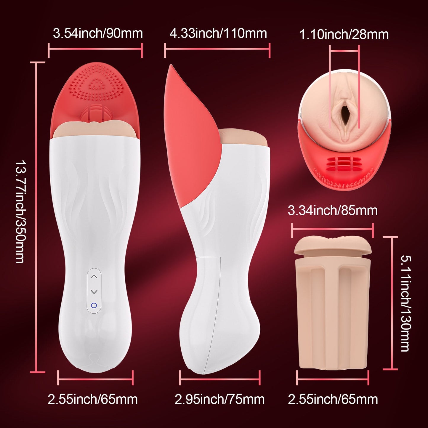 Fenix - Automatic Blowjob Male Masturbator with Testicle Massage