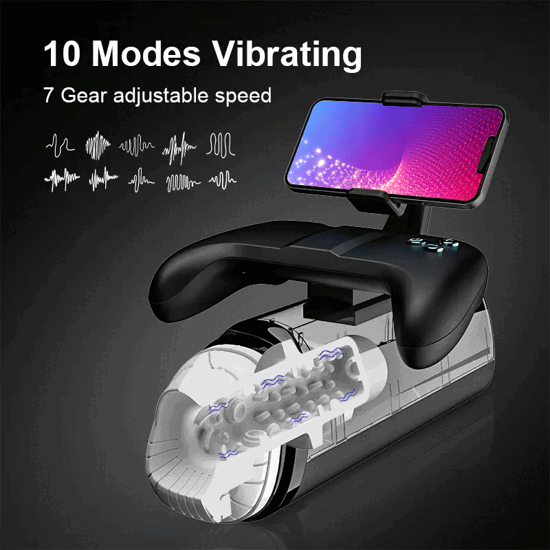 Carson - Auto 7 Suction & 7 Vibration Heating With Stroker Phone Holder & Handle Control