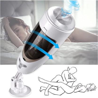 Zephyr - Automatic 5 Suction 10 Rotation Male Masturbator Hands Free Powerful Blowjob Sucking Heating Male Masturbator Cup with Voice