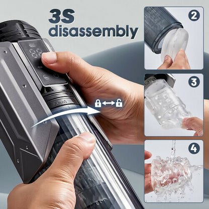 Queen Kendal - 7 Mode Vacuum Sucking & Vibrating Masturbator with LCD Display