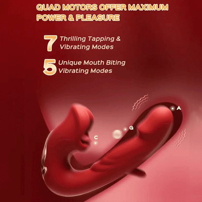 💥New on sale 2025 💞 7 Thrilling Tapping & Vibrating Modes 5 Unique Mouth Biting Vibrating Modes  😍