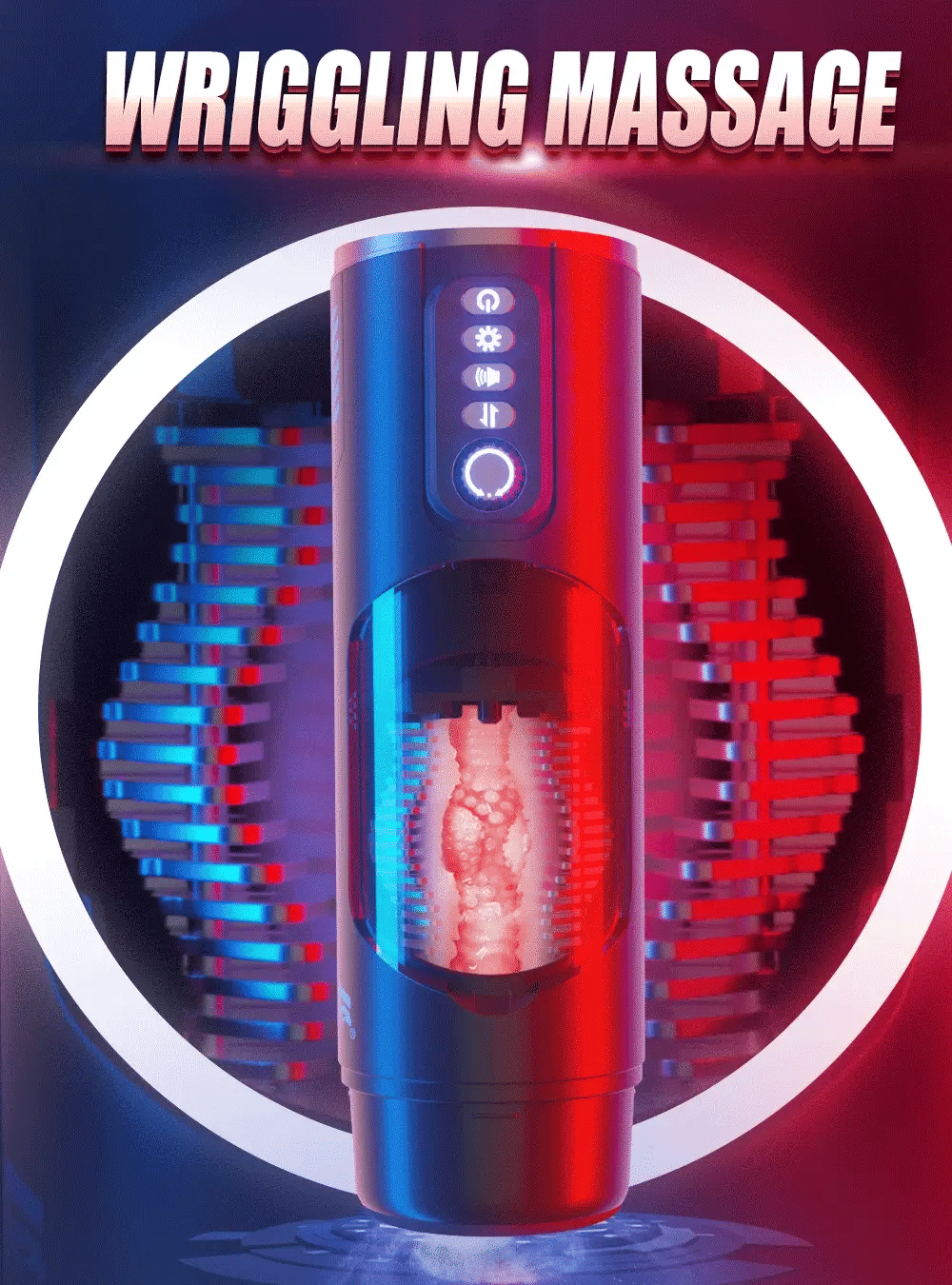 Adjustable Auto Thrusting Stroker Wriggling Heating Moaning Automatic Male  Masturbator - Warrior