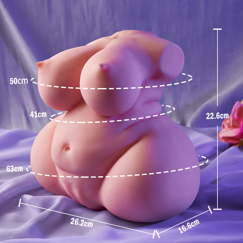 Expérience immersive et courbes généreuses - Réplique à l'échelle 1:1 du charme d'une femme mature et ronde, 3,9 kg