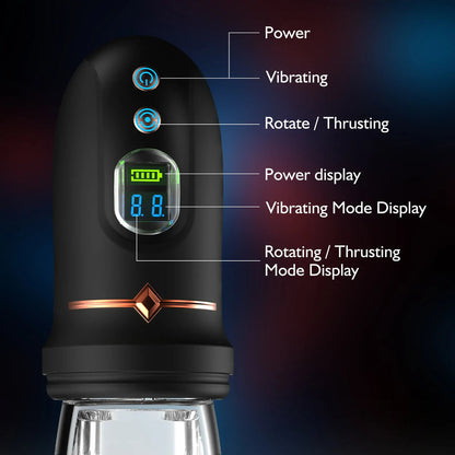 Lincoln - 3 In 1 Rotating Thrusting Vibrating Blowjob Machine