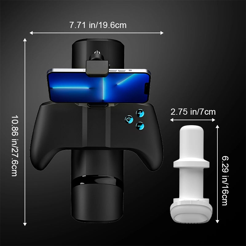 Carson - Auto 7 Suction & 7 Vibration Heating With Stroker Phone Holder & Handle Control