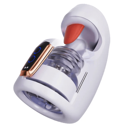 Cross - Electric Masturbator with 10 Licking and Thrusting Functions for Glans Training
