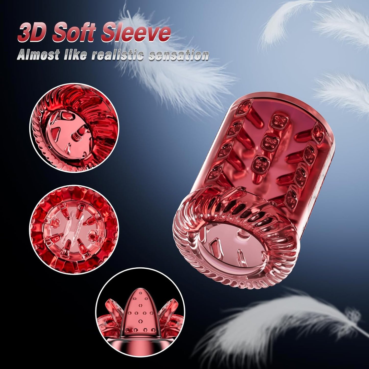 Male Masturbator Penis Pump – 12-Level Vacuum, 7-Mode Thrusting, Rotating, Vibrating & Sucking with LCD Display