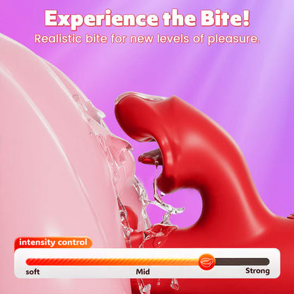 Pulsekiss - Rabbit Vibrator with Tongue G-spot Triple Tap & Clitoral Kiss For Dual Pleasure