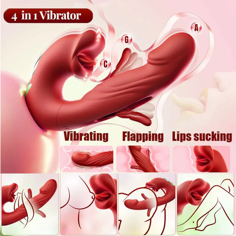 💥New on sale 2025 💞 7 Thrilling Tapping & Vibrating Modes 5 Unique Mouth Biting Vibrating Modes  😍