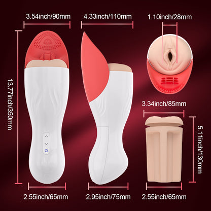 Fenix - Automatic Blowjob Male Masturbator with Testicle Massage