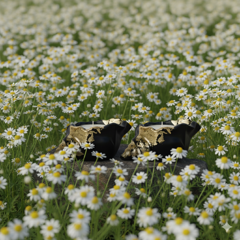Tranquil Chamomile Candle | Shankh Set of 2