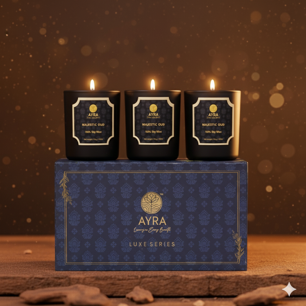 Majestic Oud Candle| Set of 3