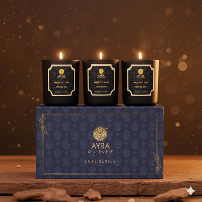 Majestic Oud Candle| Set of 3