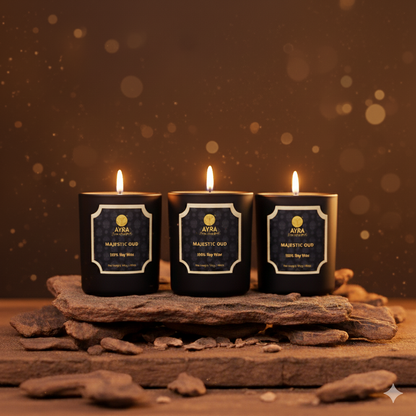 Majestic Oud Candle| Set of 3