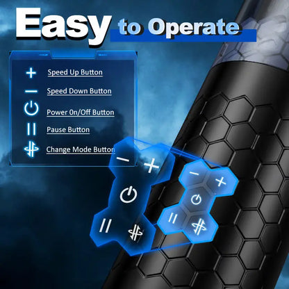 XR11 Hands Free Masturbator 10 Thrusting Rotating Modes & Speeds