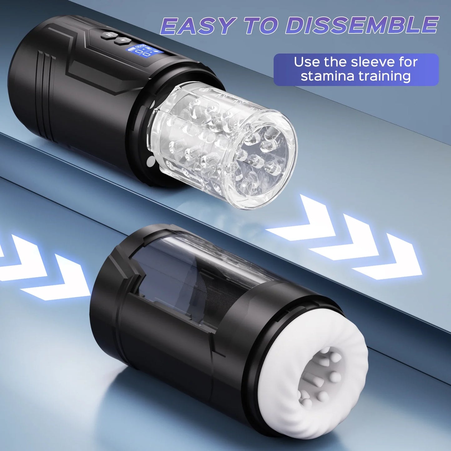 Onyx - Automatic Vibrating, Stroking & Rotating Male Masturbator