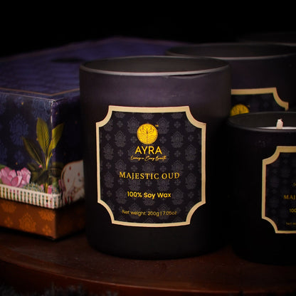 Majestic Oud Candle | Big Glass