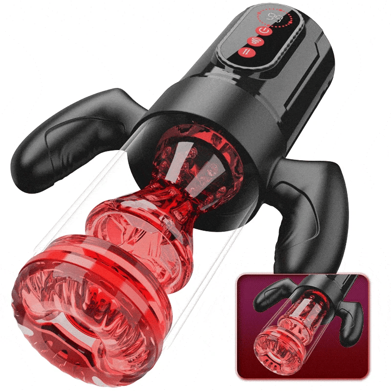 Hernandez - Thrusting, Rotating & Sucking Male Stroker with Detachable Handle