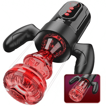 Hernandez - Thrusting, Rotating & Sucking Male Stroker with Detachable Handle