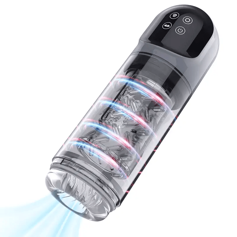 Cody - Automatic 4 Pump & 7 Sucking & 7 Rotating & 7 Licking & LCD Display Sex Machine Pocket Pussy Male Stroker Penis Pump
