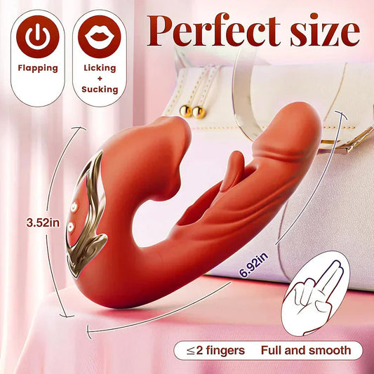 💥New on sale 2025 💞 7 Thrilling Tapping & Vibrating Modes 5 Unique Mouth Biting Vibrating Modes  😍