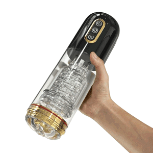 Gage - 10 Telescopic Rotations and 10 Suction Modes with 3D Realistic Vagina Textured Automatic Male Oral Sex Masturbator