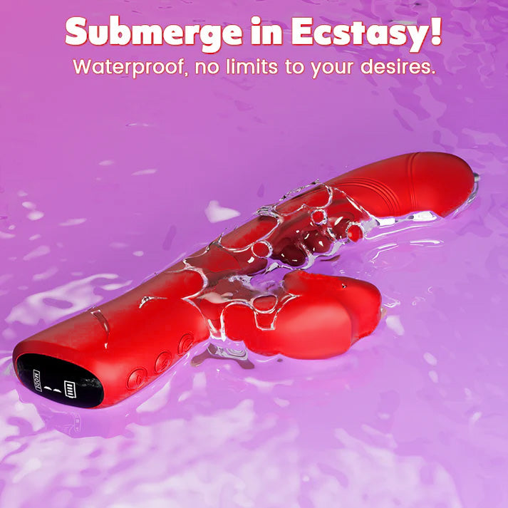 Pulsekiss - Rabbit Vibrator with Tongue G-spot Triple Tap & Clitoral Kiss For Dual Pleasure