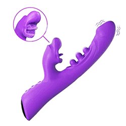 Pulsekiss - Rabbit Vibrator with Tongue G-spot Triple Tap & Clitoral Kiss For Dual Pleasure