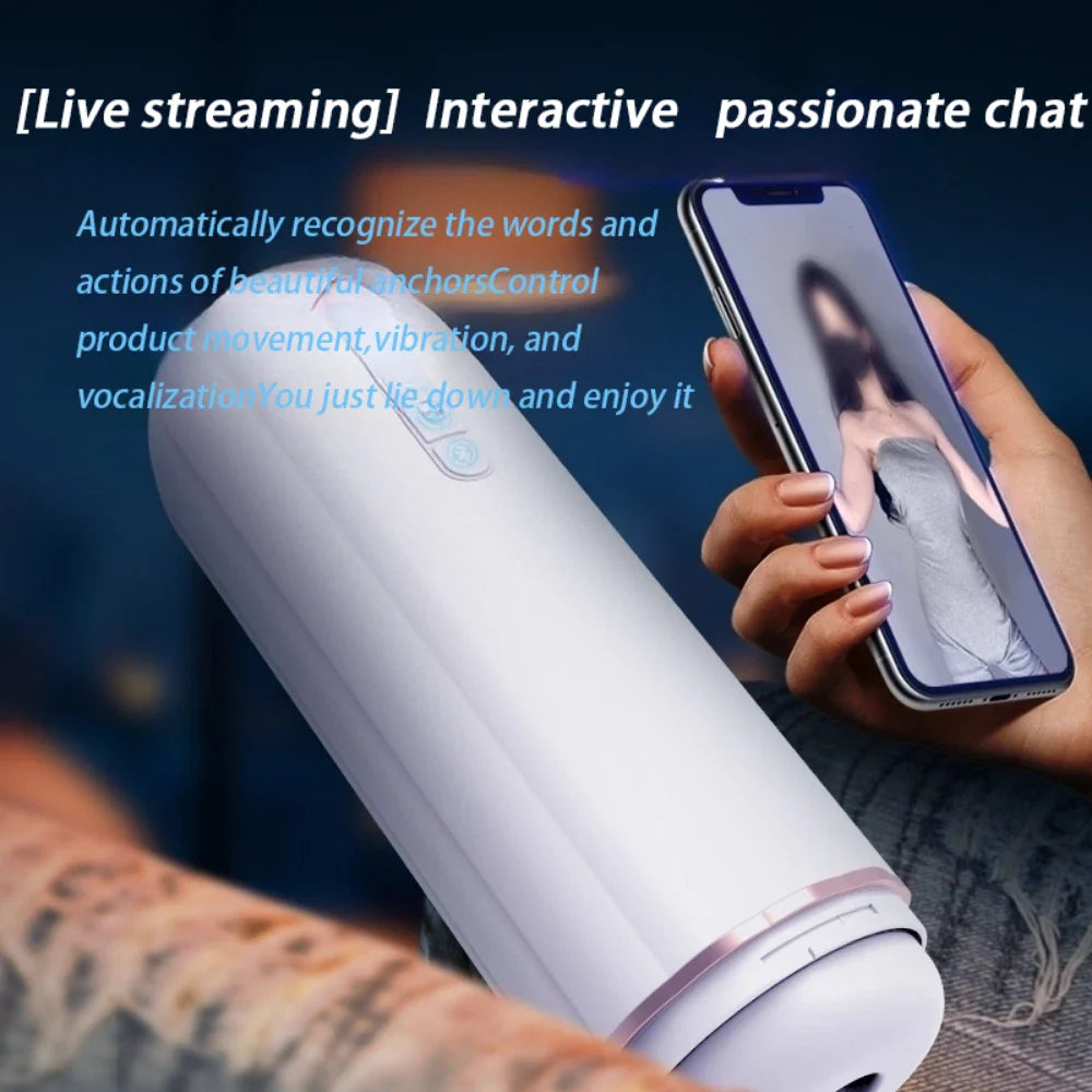 6 in 1 Automatic Male Masturbators Toys with CVT Thrusting Vibrating Stroker Cup