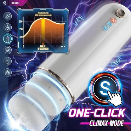 6 in 1 Automatic Male Masturbators Toys with CVT Thrusting Vibrating Stroker Cup