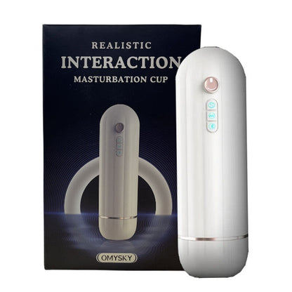 6 in 1 Automatic Male Masturbators Toys with CVT Thrusting Vibrating Stroker Cup
